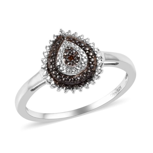 Red Diamond Accent Ring - Picture 1 of 5